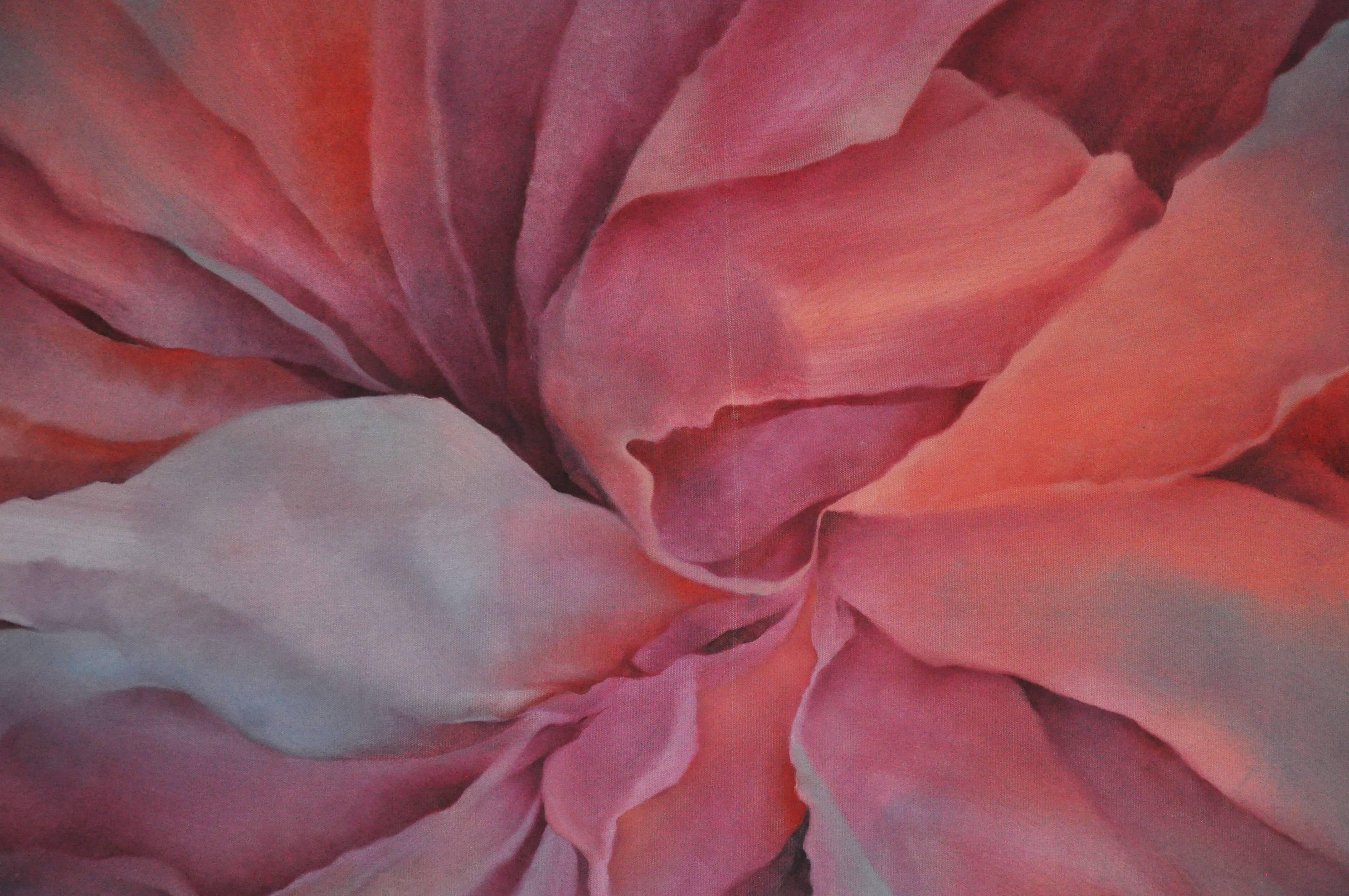 Paintings by Chicago artist Charlotte Segal. This pairs are acrylic on canvas. She has had a long career in the arts within the Chicago area and beyond. Paintings are sold separately but work well as companion pieces.
 