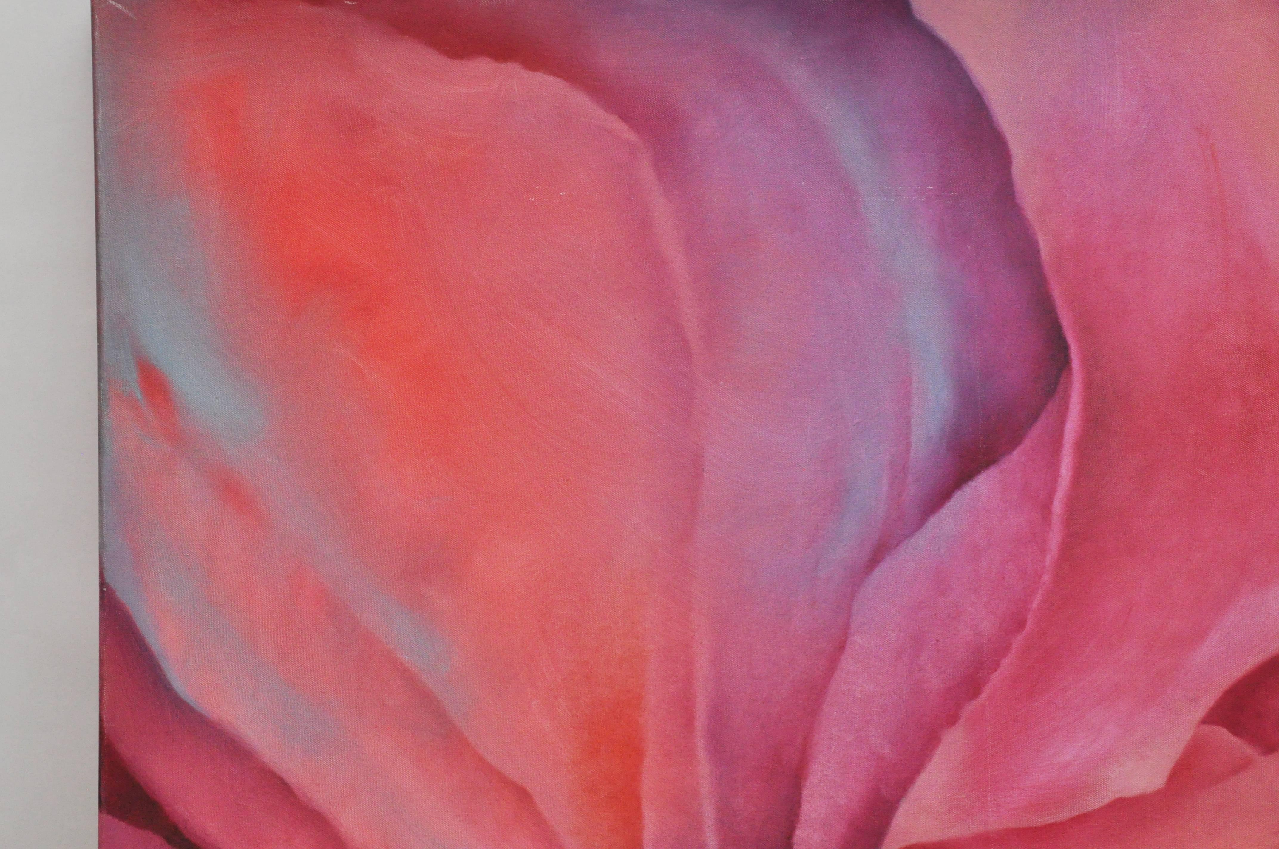 Modern Large Charlotte Segal Acrylic on Canvas Companion Paintings