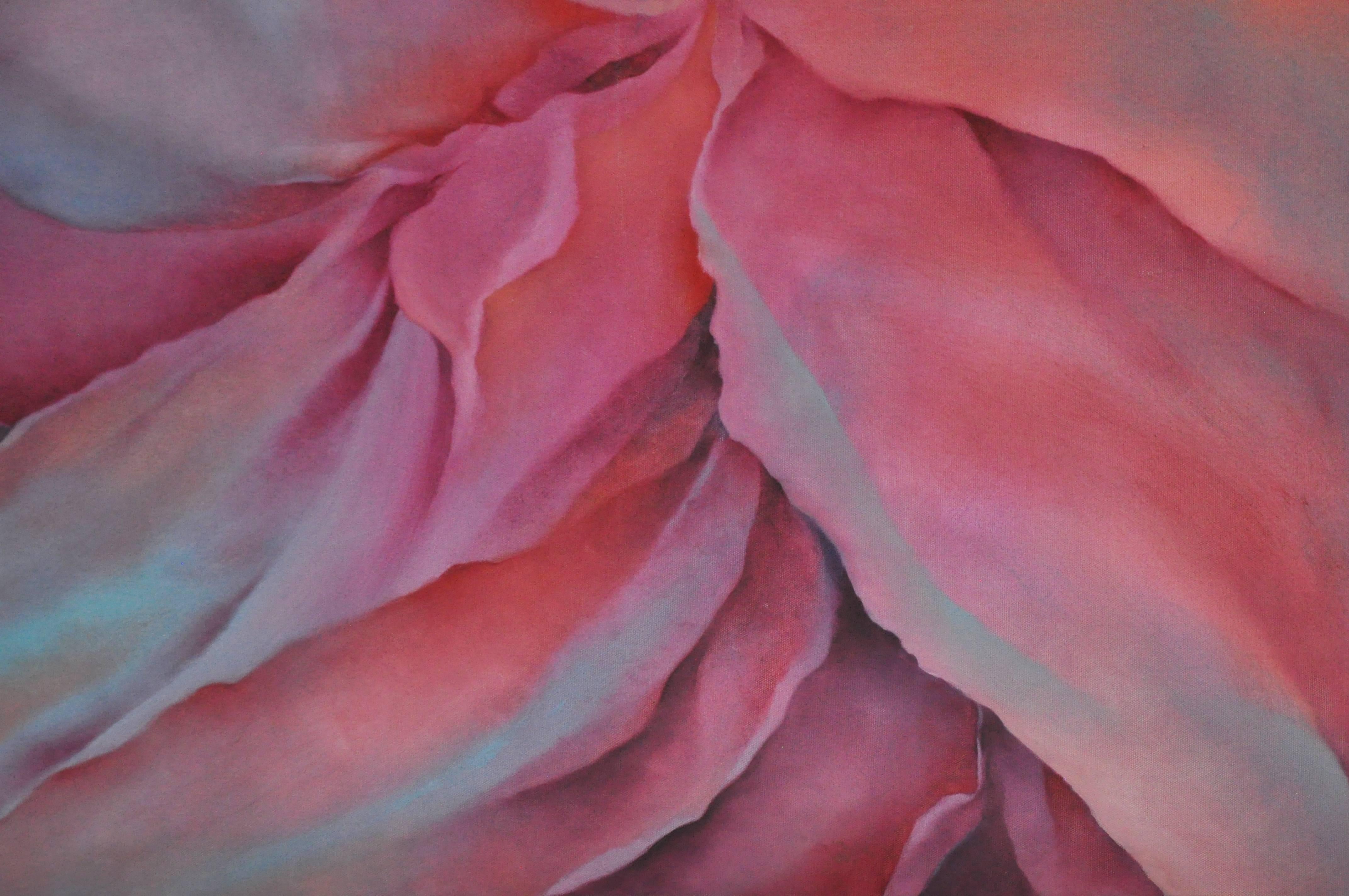 American Large Charlotte Segal Acrylic on Canvas Companion Paintings