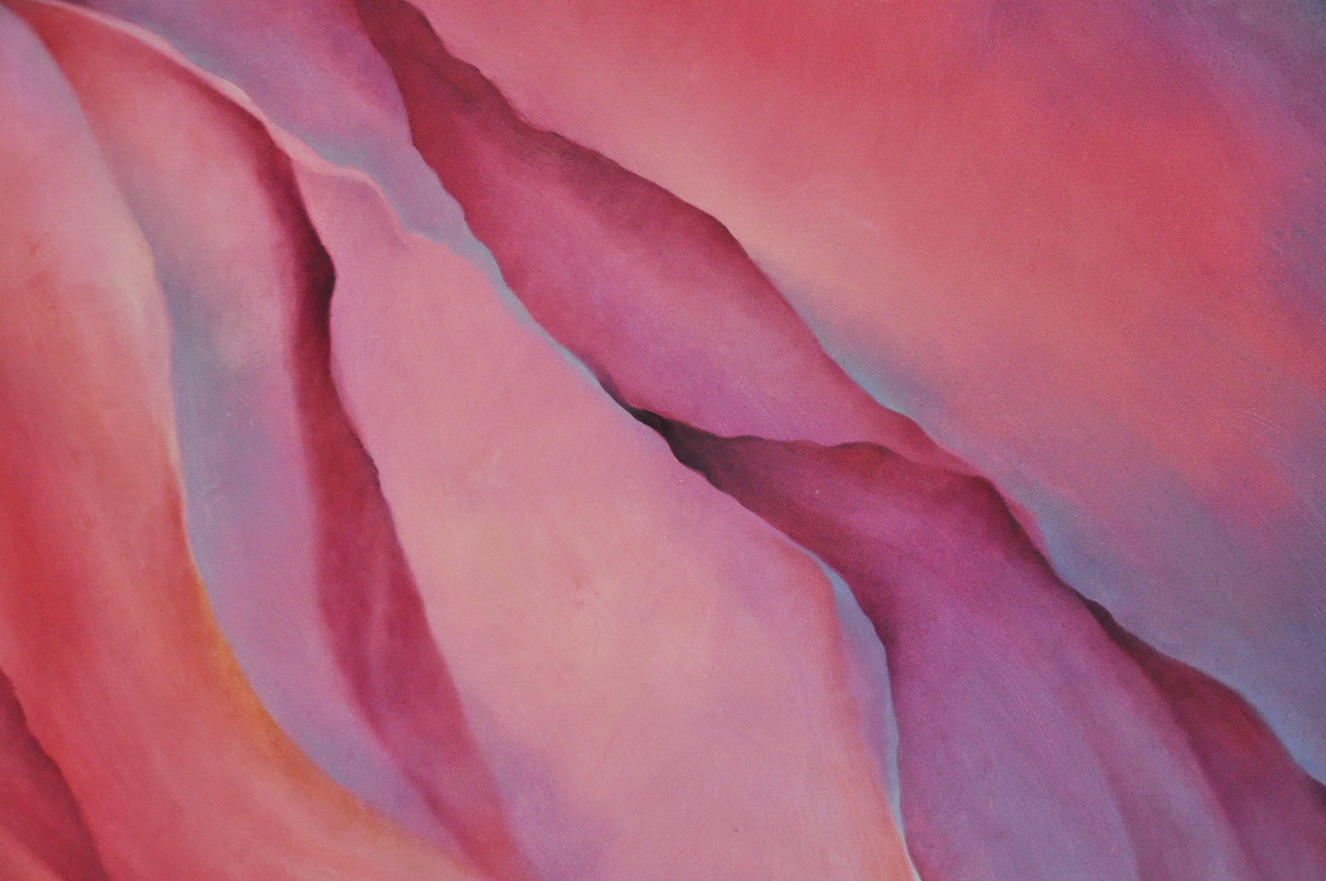 Large Charlotte Segal Acrylic on Canvas Companion Paintings 1