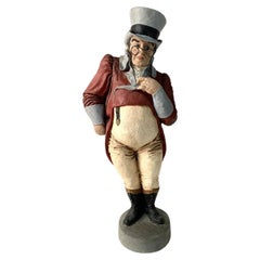 Große charmante dekorative Figur im Charles Dickens-Stil