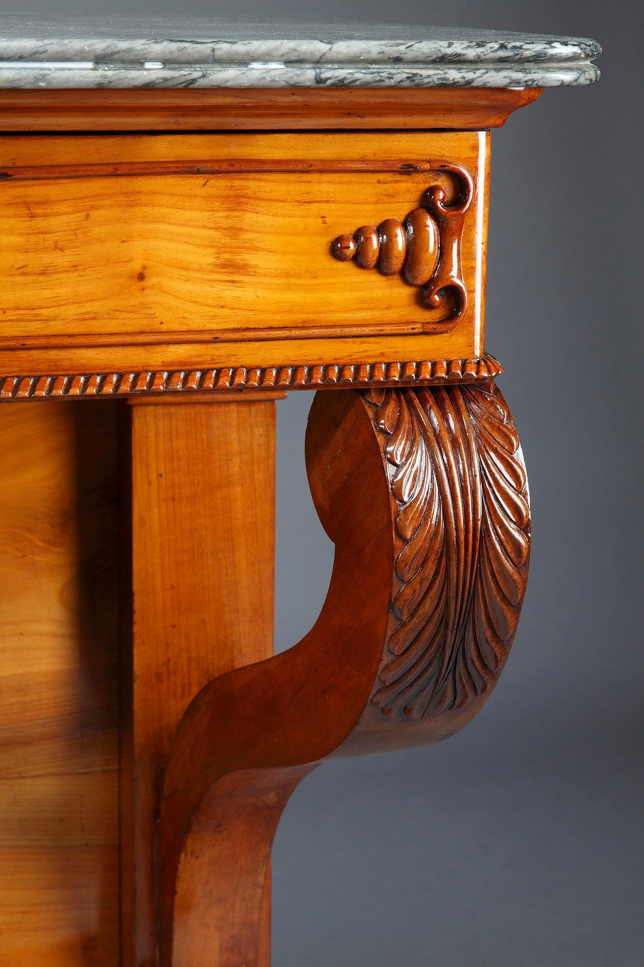 Large Cherry Wood Console, 19th Century For Sale 3