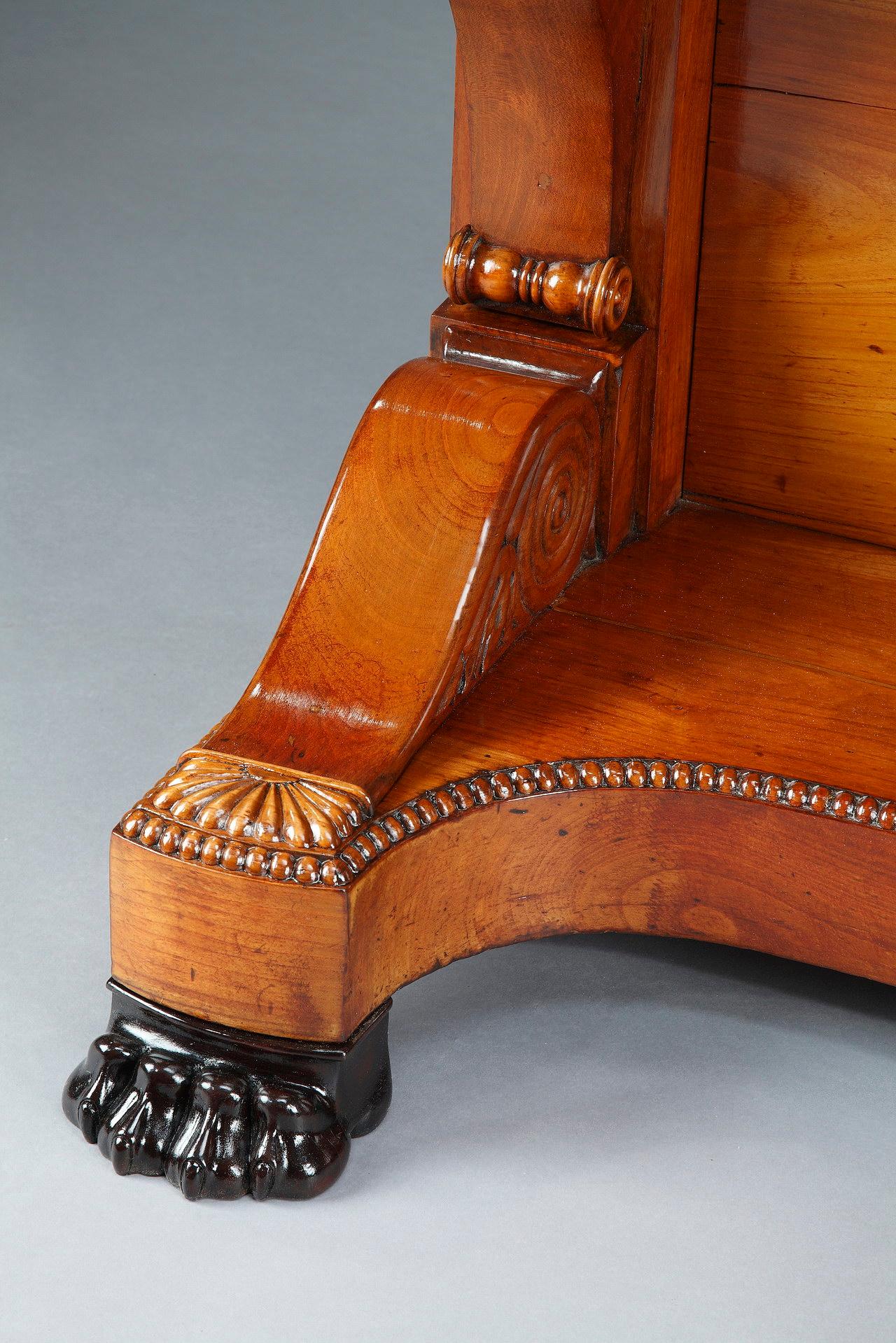 Large Cherry Wood Console, 19th Century For Sale 4