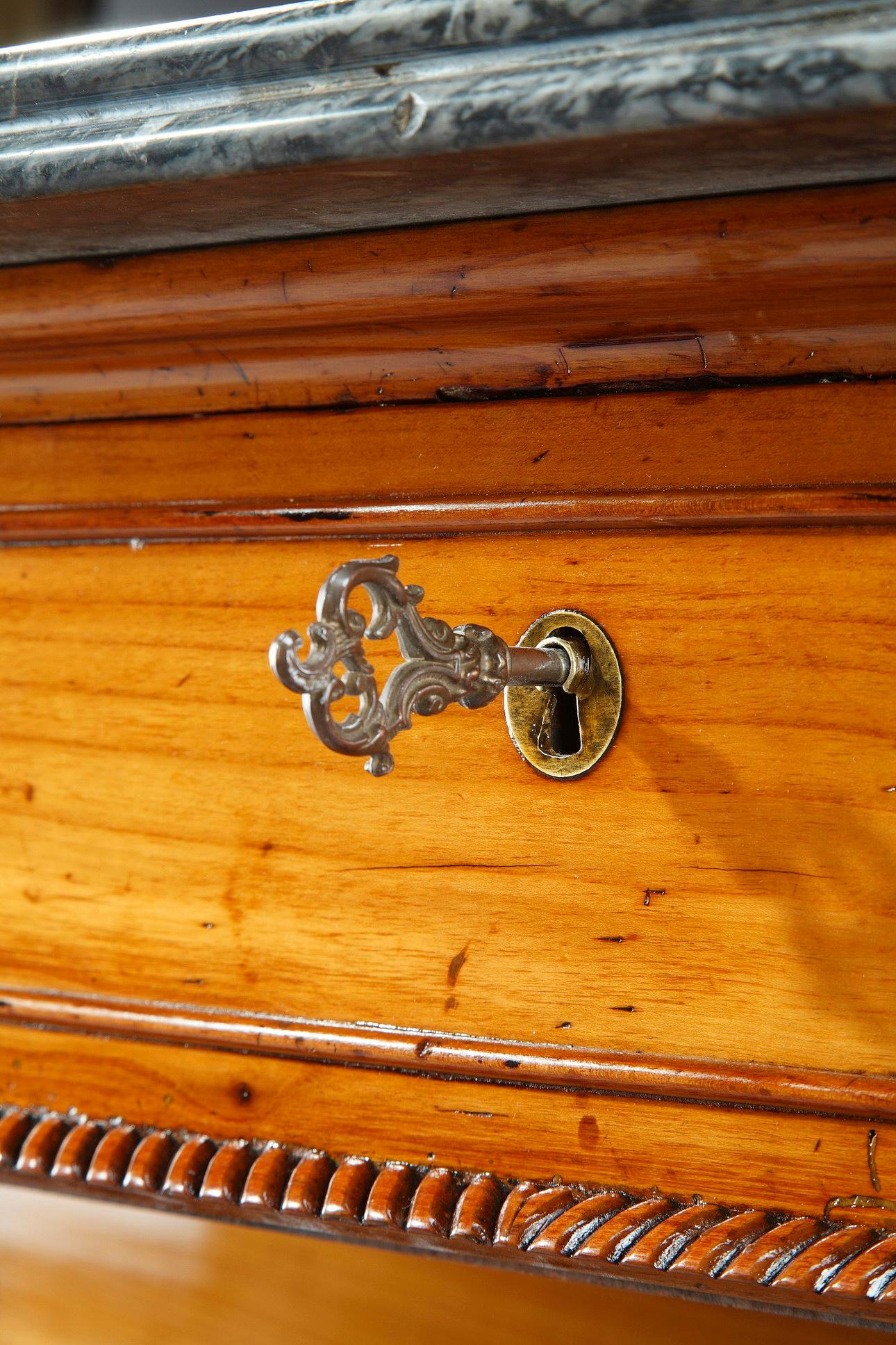 Large Cherry Wood Console, 19th Century For Sale 8