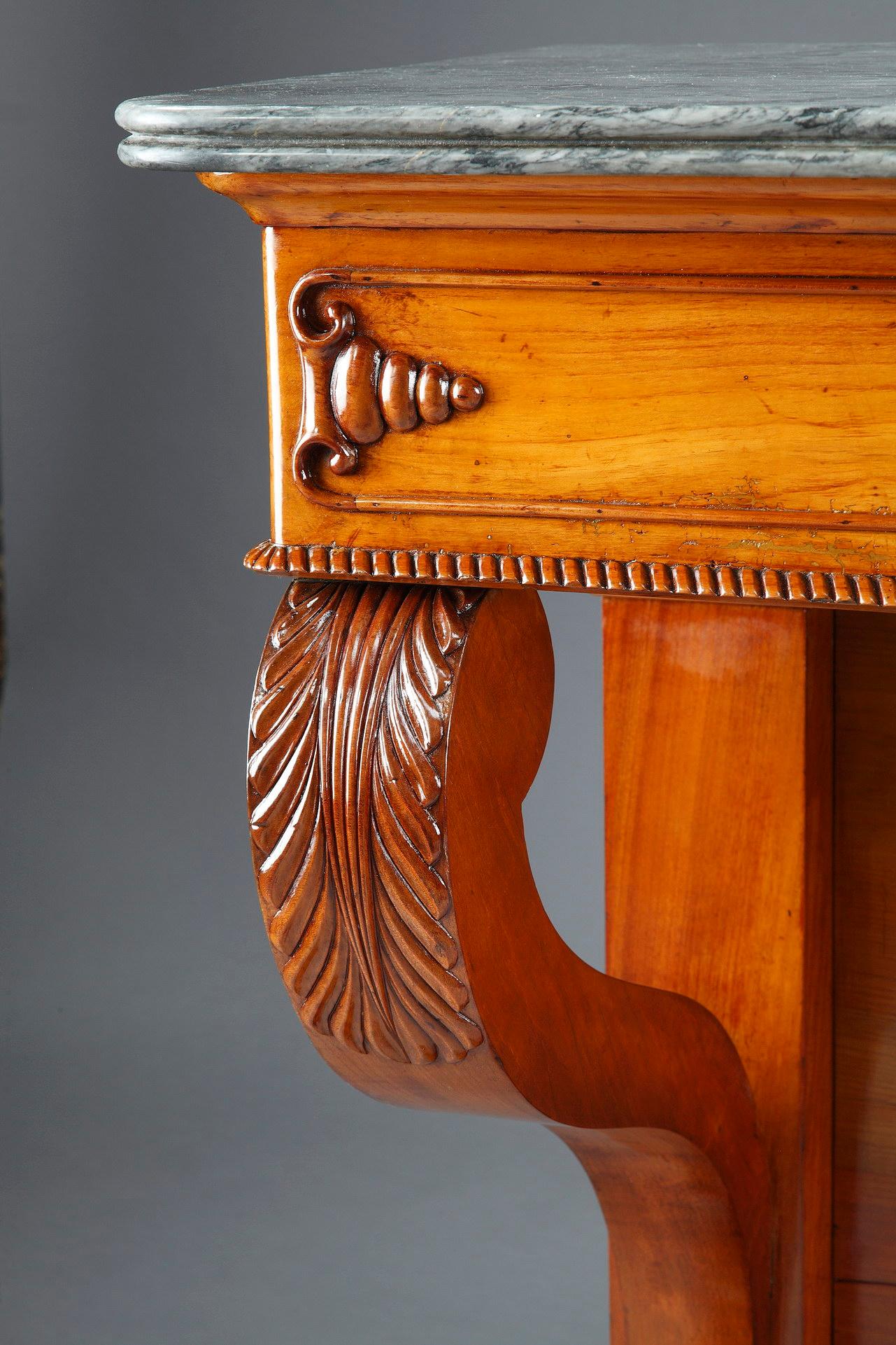 Large Cherry Wood Console, 19th Century For Sale 2