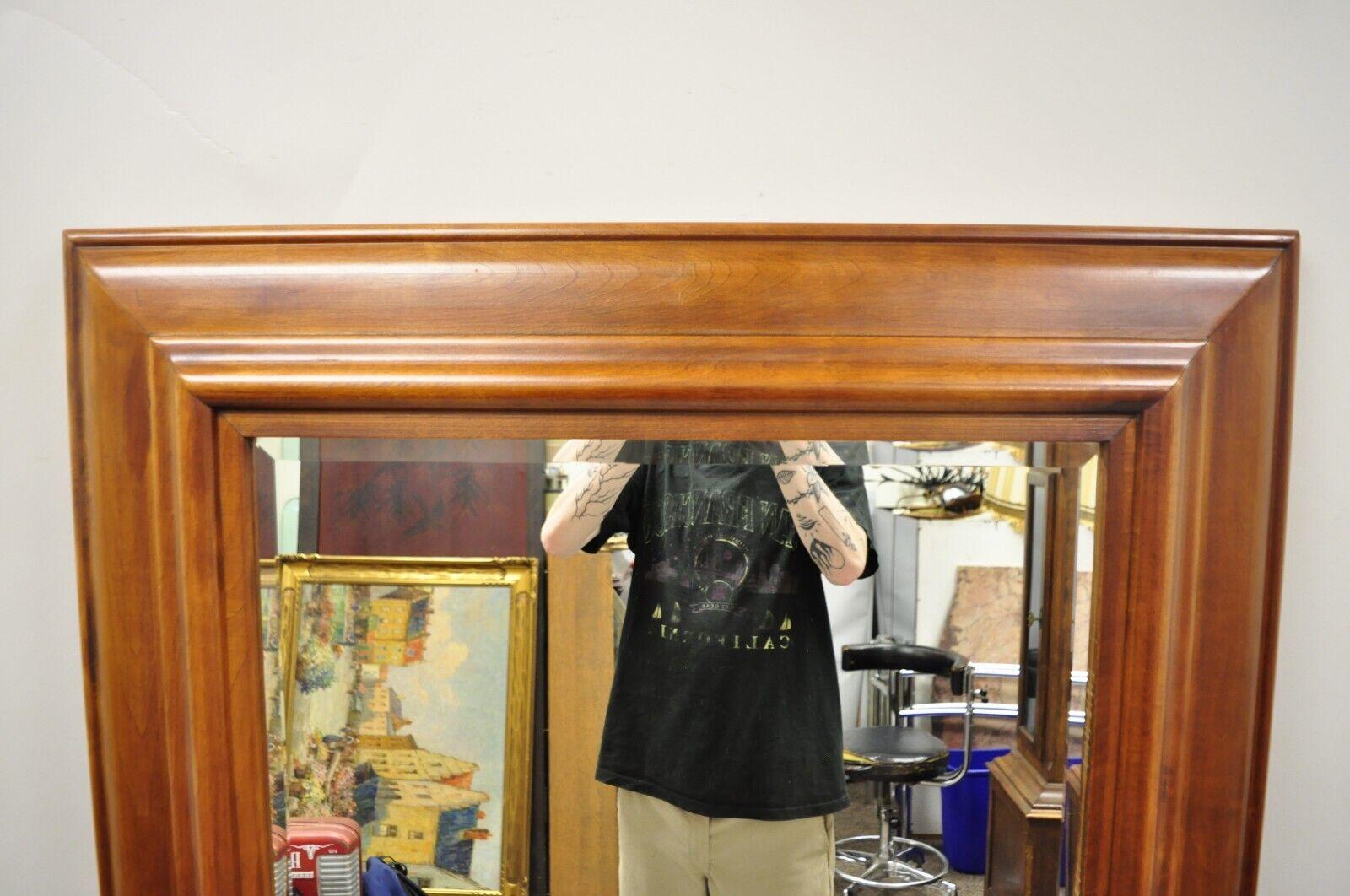 oversized wood frame mirror