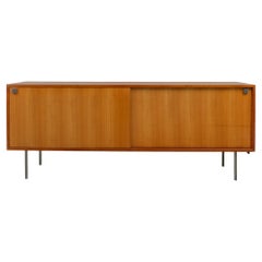 Vintage Large Cherry Wood Two Doors Sideboard designed by Alfred Hendrickx, 1960s