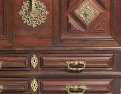 Large chest in vine wood - 18th century