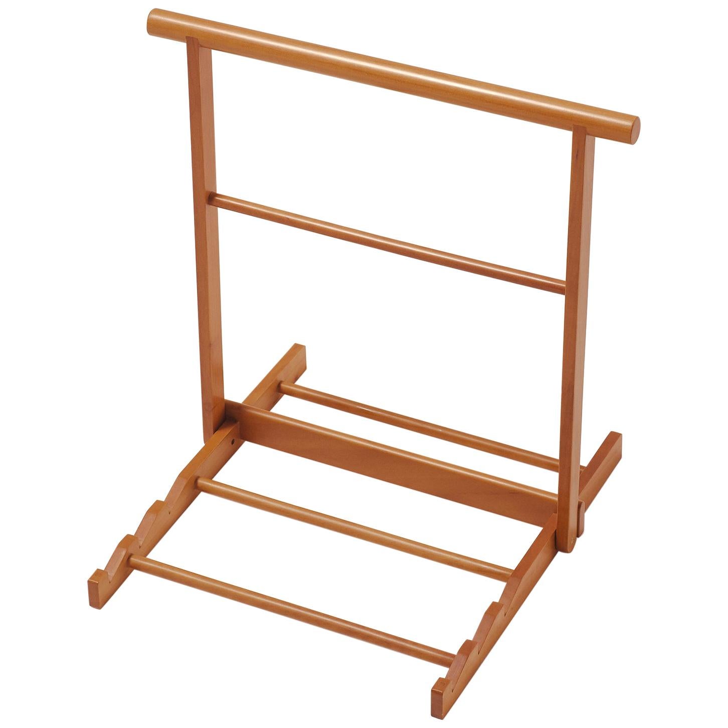 For Sale: Orange (Pearwood) Gae Aulenti Large Chevalet d'Orsay Wooden Easel for Frames by Bottega Ghianda