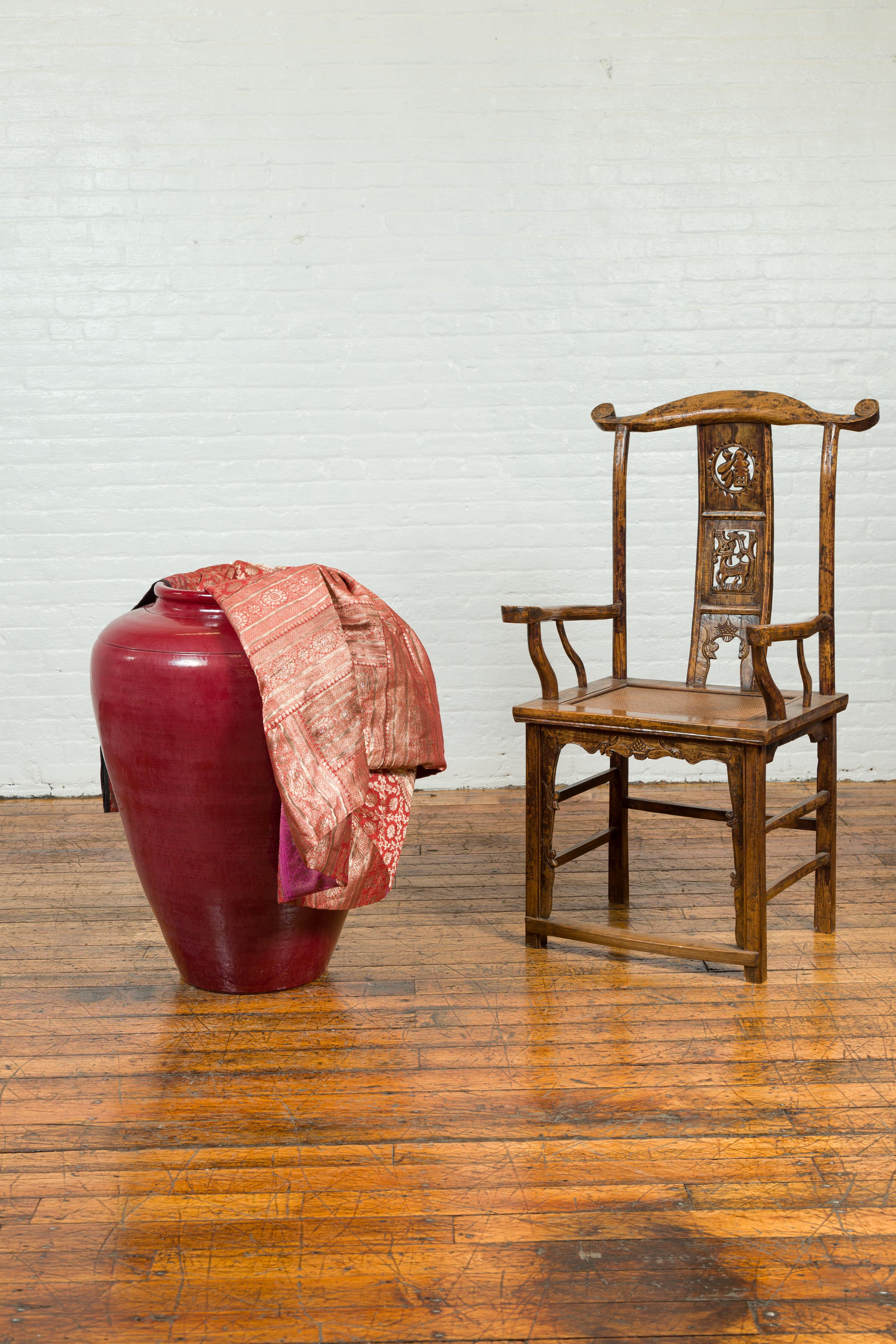 Large Chiang Mai Contemporary Oxblood Water Jar from Northern Thailand 6