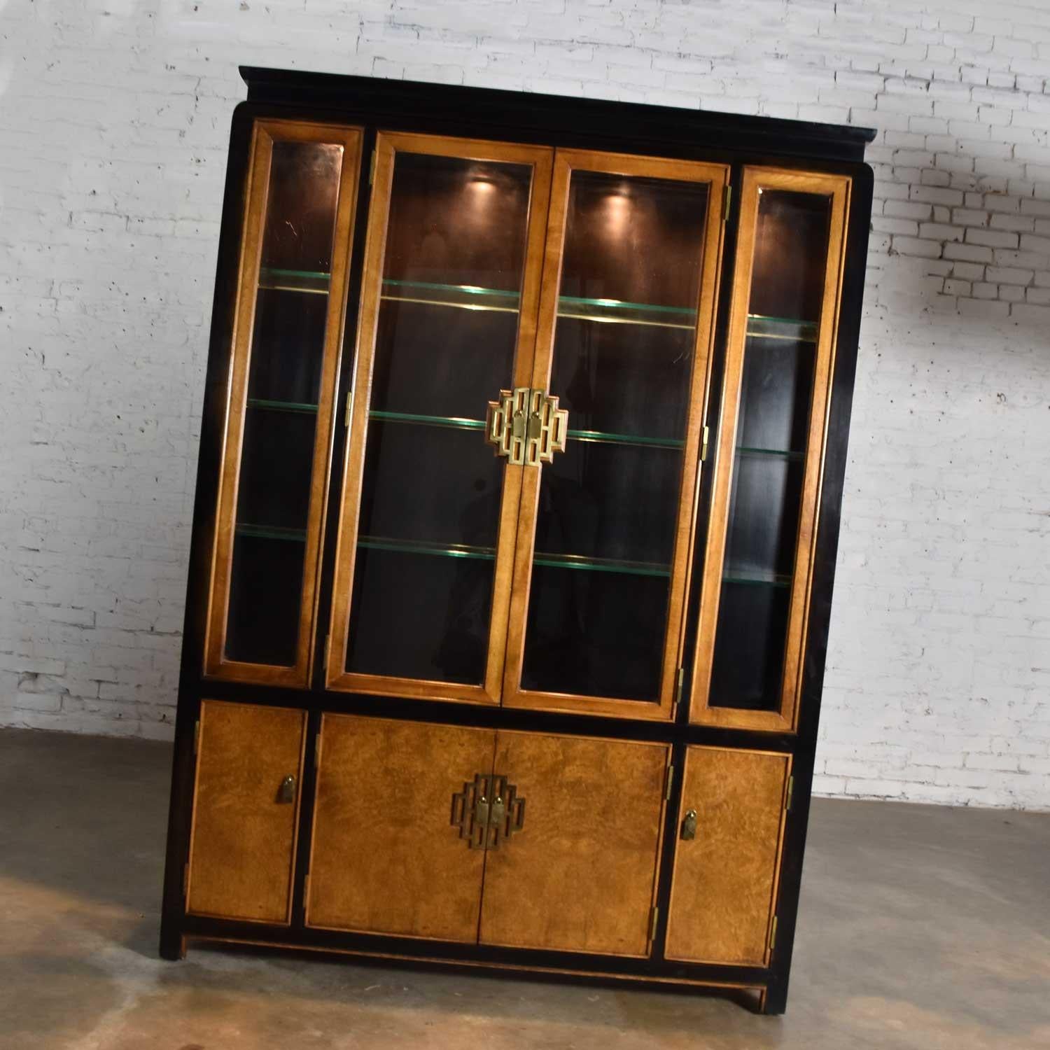 American Large Chin Hua China Display Cabinet Bookcase by Raymond K. Sobota Century Furn