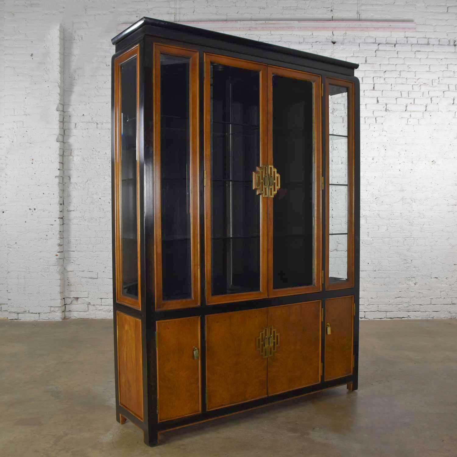 20th Century Large Chin Hua China Display Cabinet Bookcase by Raymond K. Sobota Century Furn