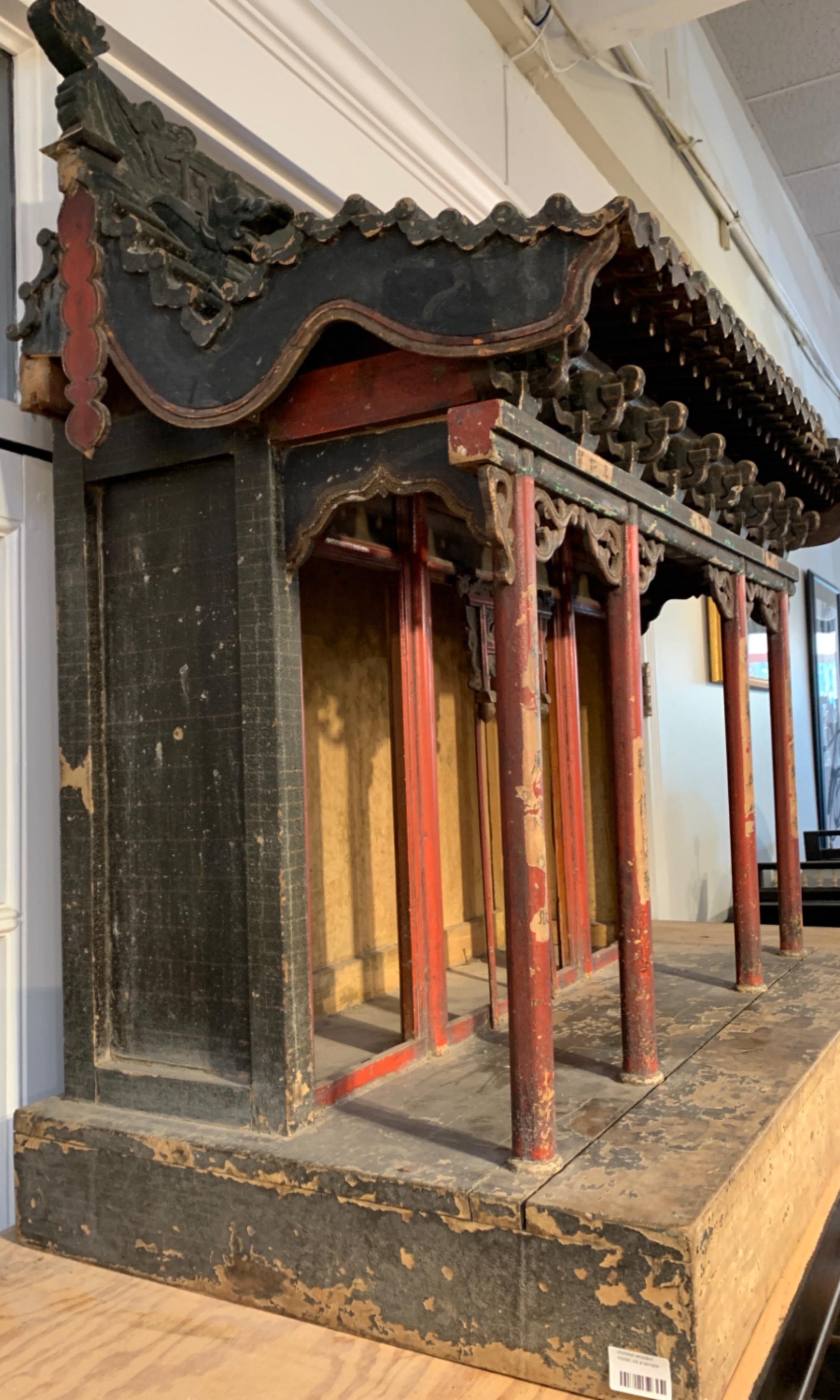 Large Chinese Ancestral Hall Architectural Model, Qing Dynasty, 18th Century 4