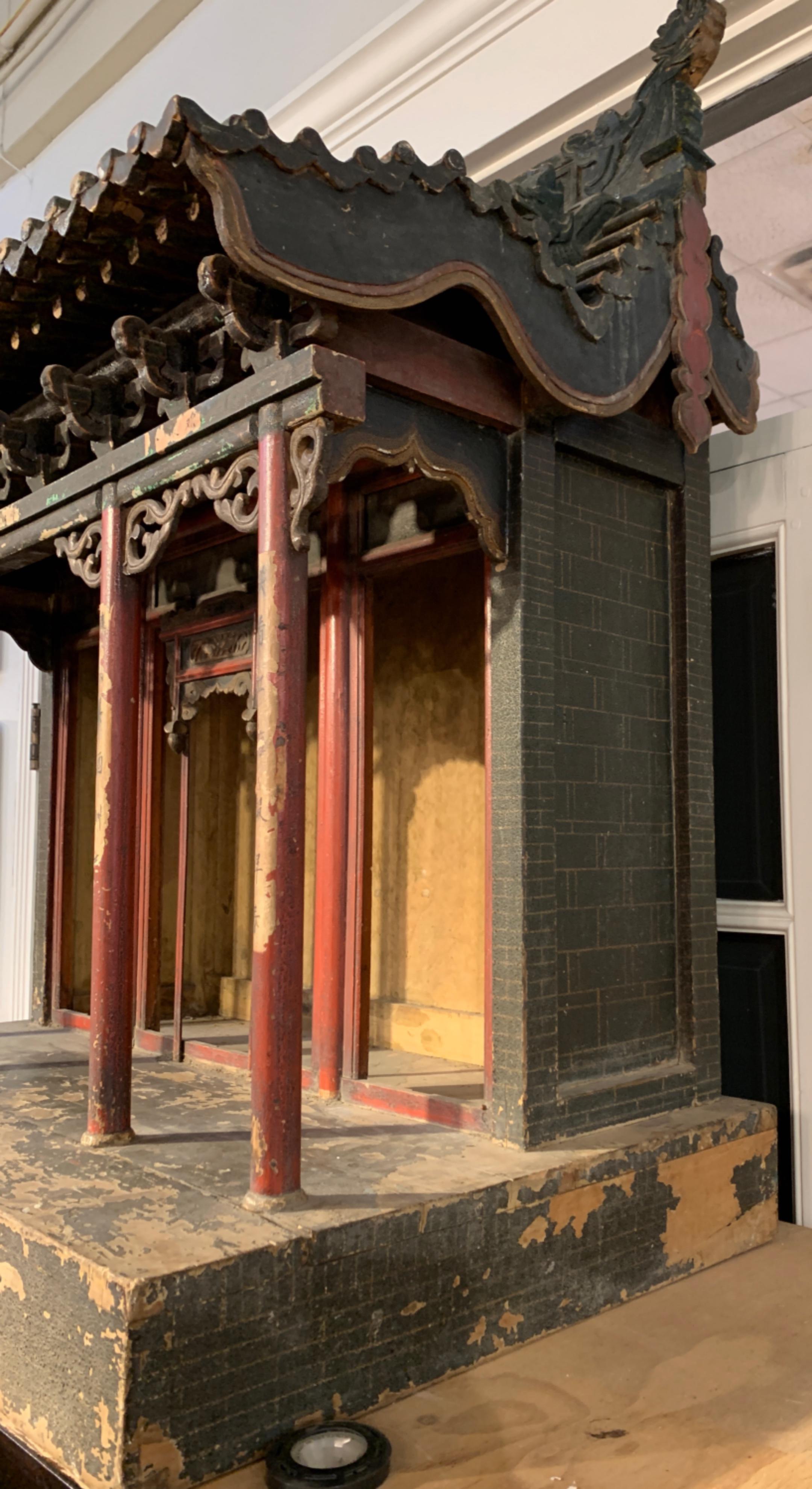 Large Chinese Ancestral Hall Architectural Model, Qing Dynasty, 18th Century 6