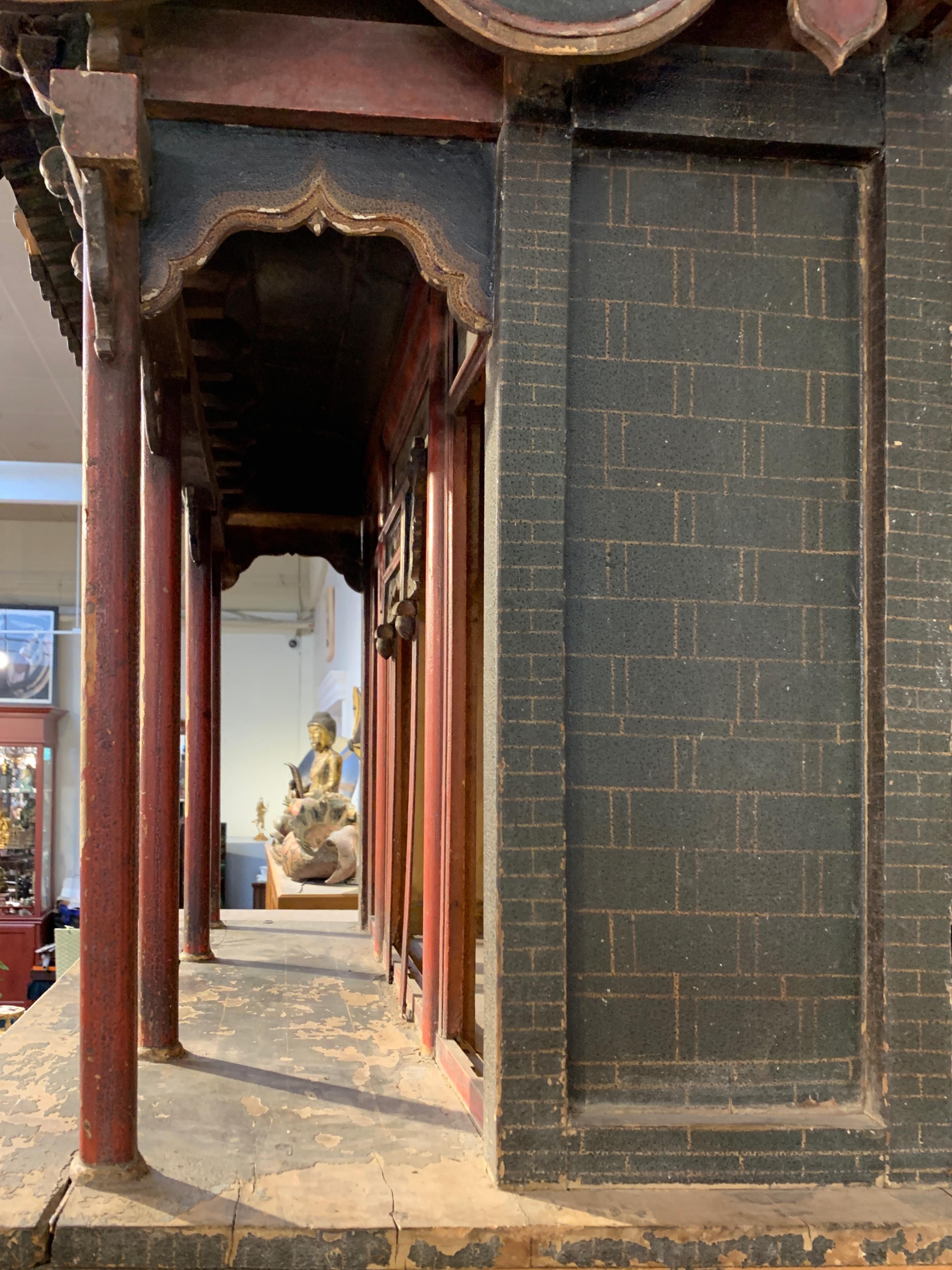 Large Chinese Ancestral Hall Architectural Model, Qing Dynasty, 18th Century 7