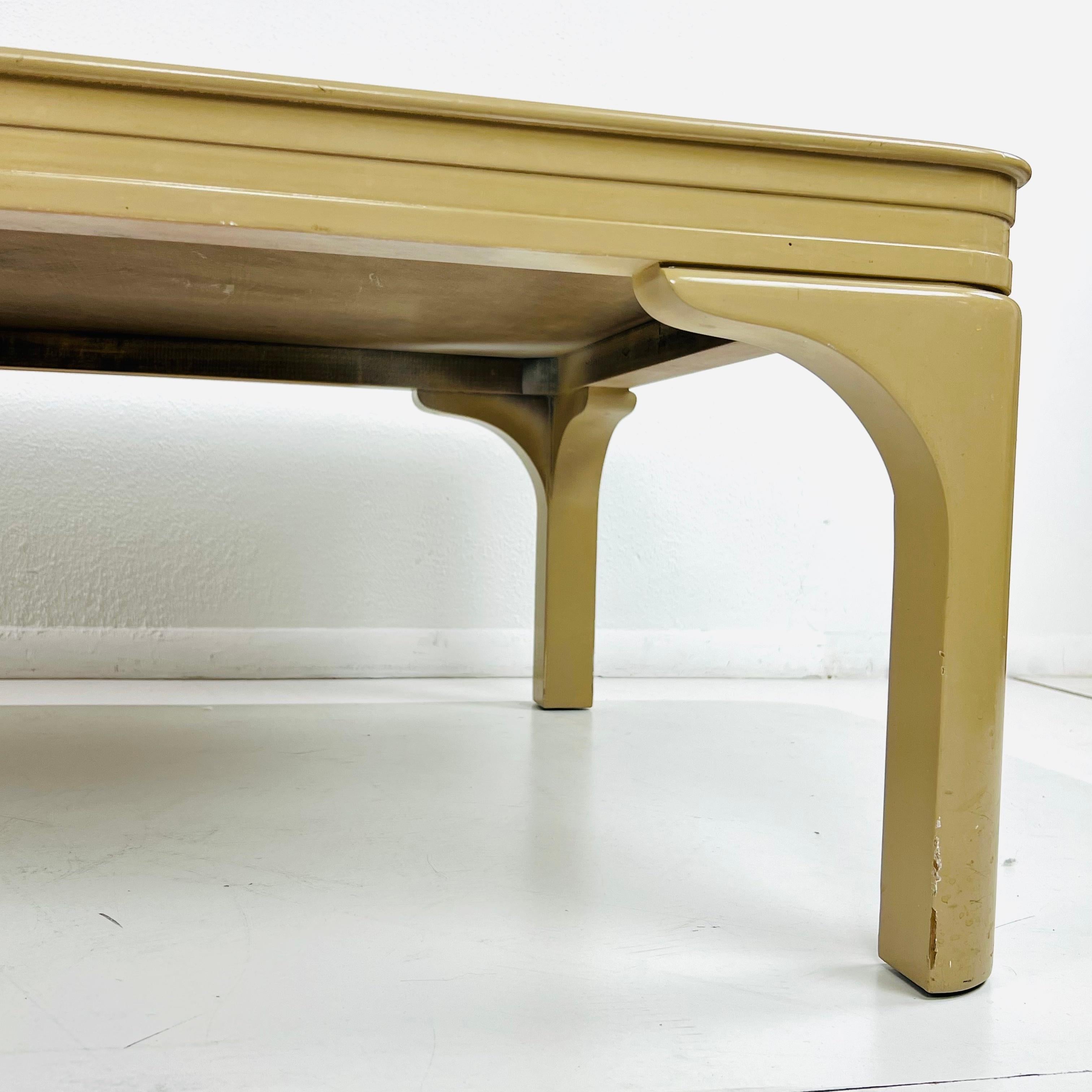 Grande table basse chinoise Art Déco laquée en vente 5