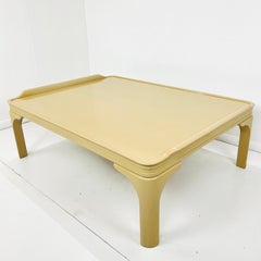 Large Chinese Art Deco Lacquered Coffee Table