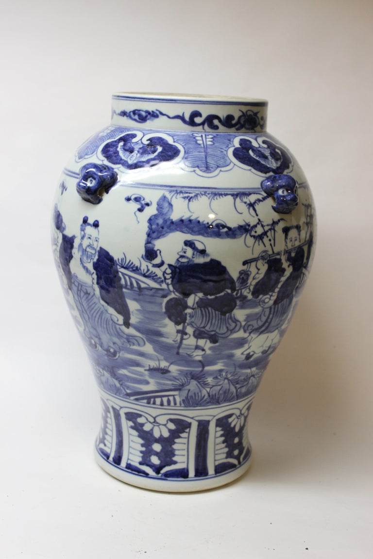 Large Chinese Blue and White Ceramic Vase at 1stDibs | vase for sale ...