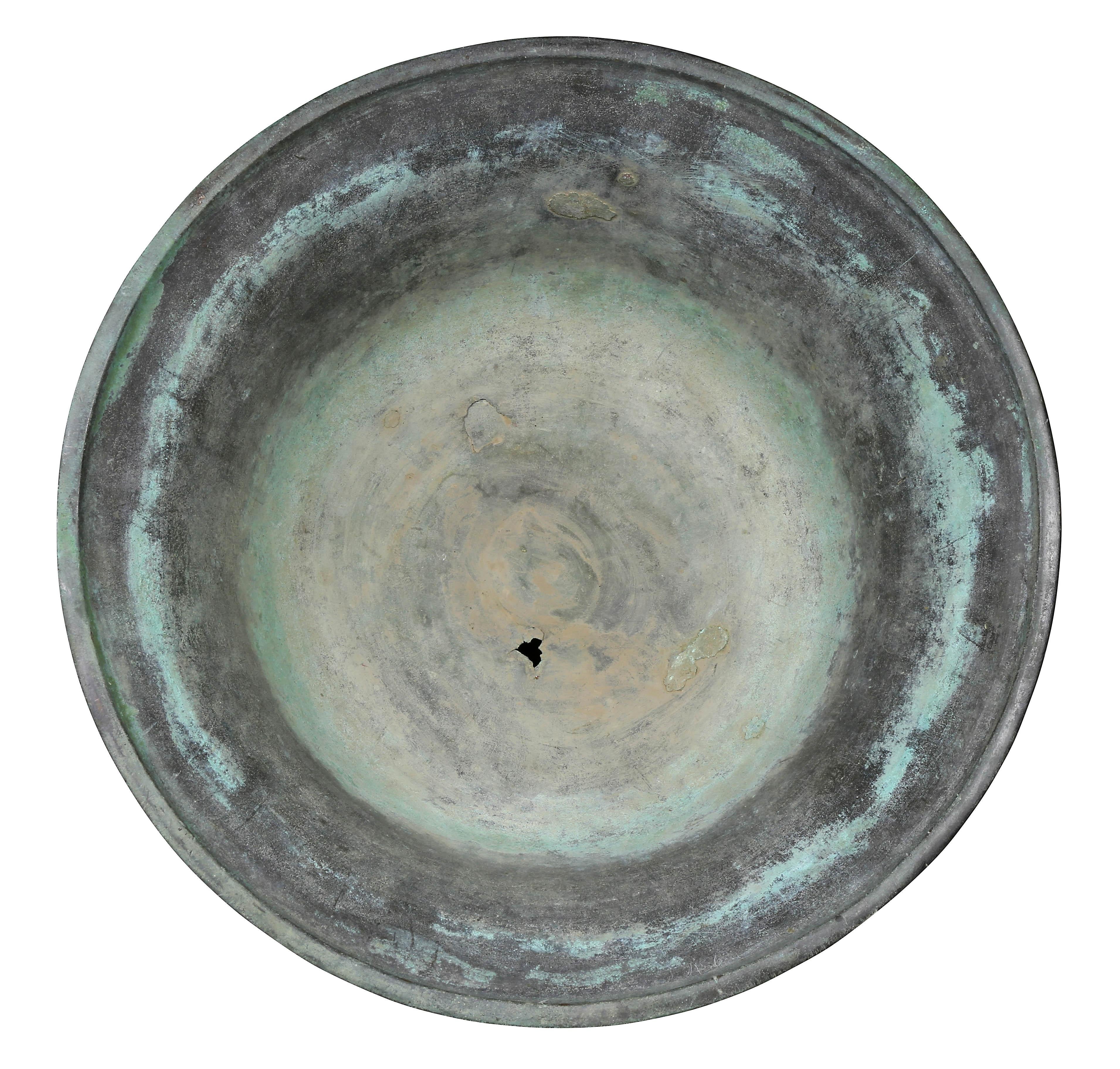 Large Chinese Bronze Bowl 1