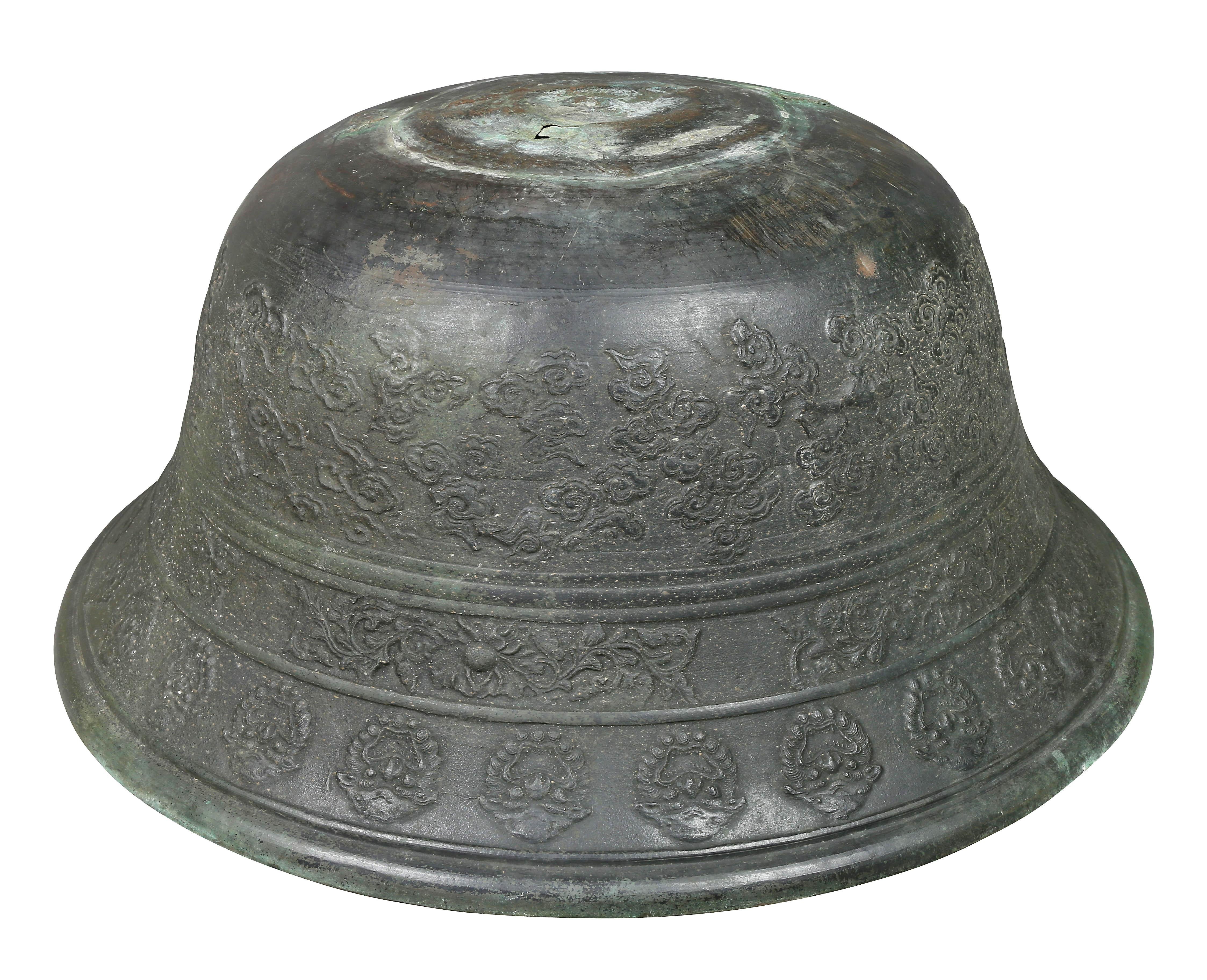 Large Chinese Bronze Bowl 2