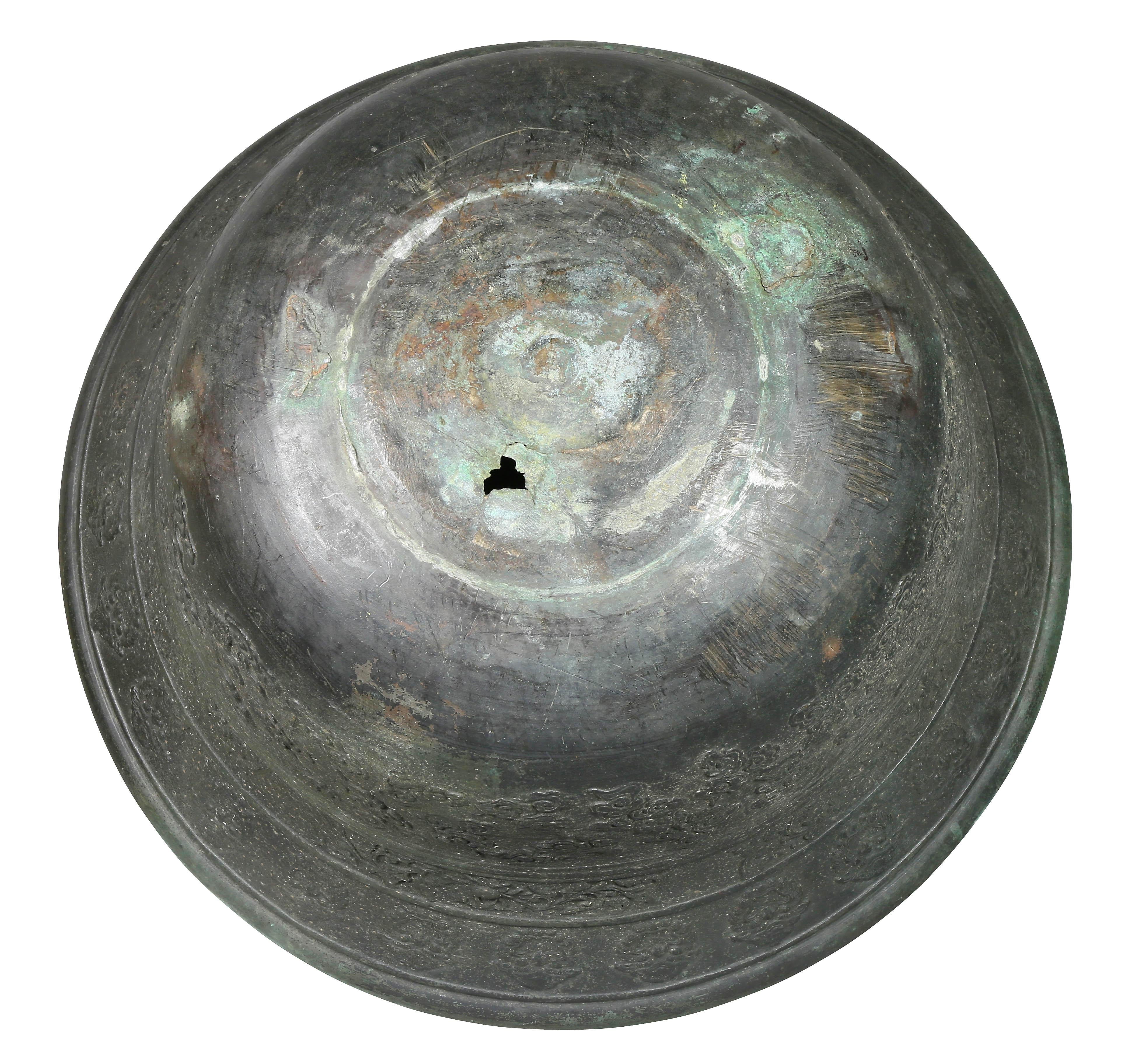 Large Chinese Bronze Bowl 3