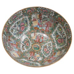 Large Chinese Canton Famille Rose Bowl
