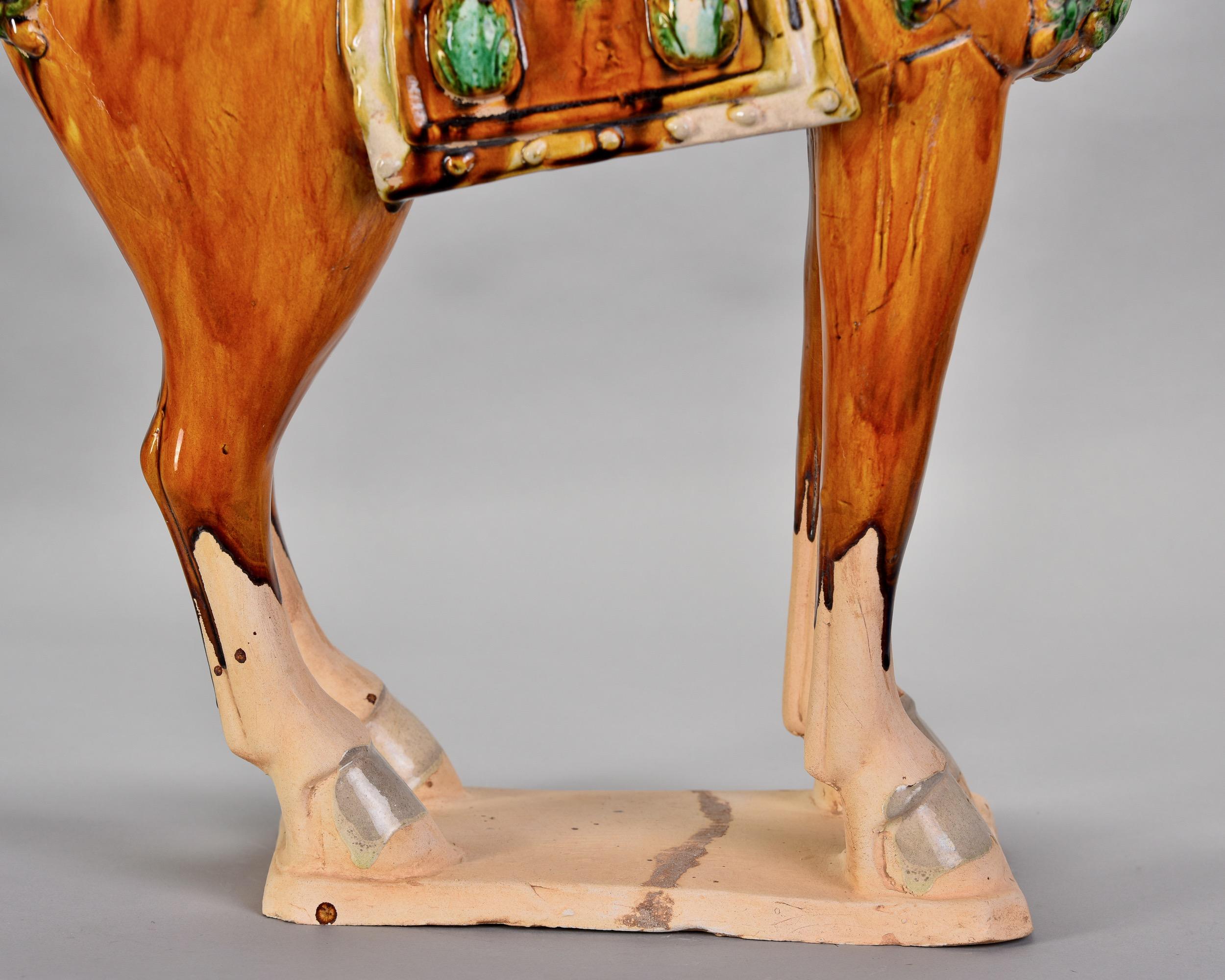 Large Chinese Ceramic Tang Horse For Sale 5