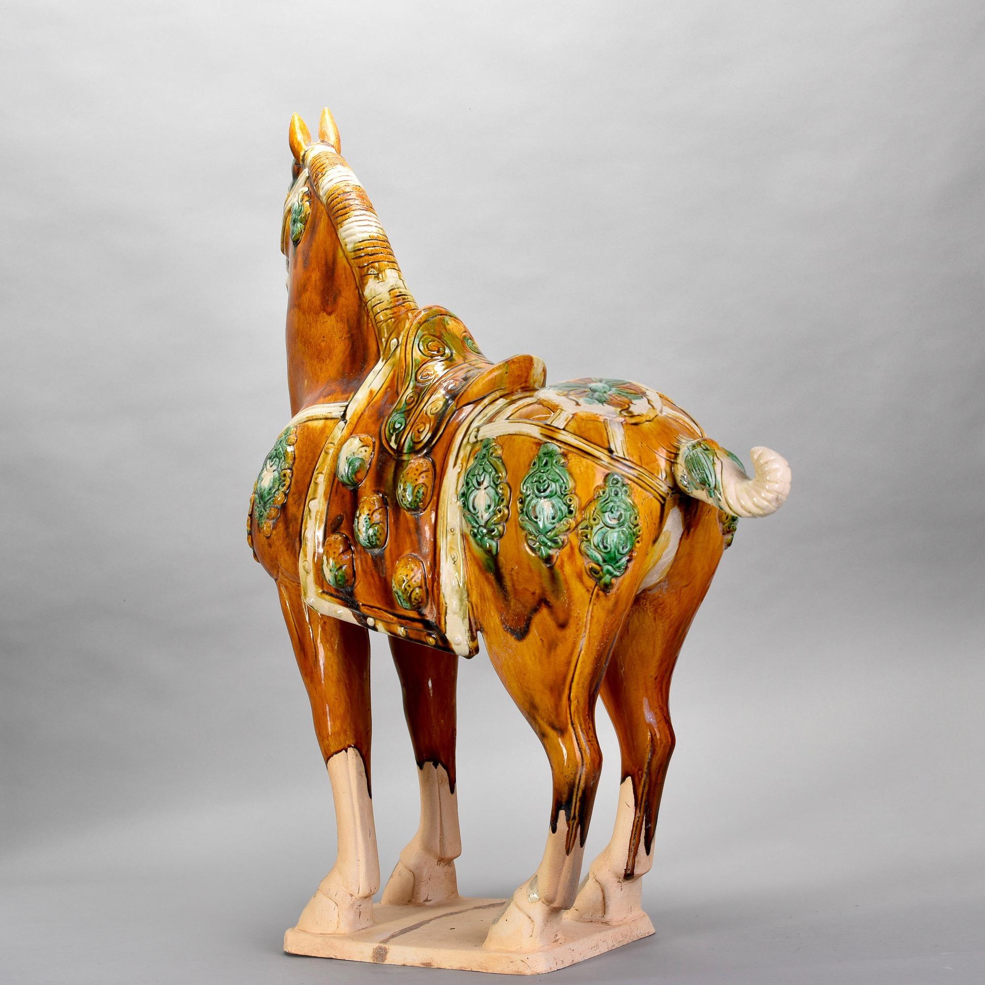 chinese ceramic horse sculpture