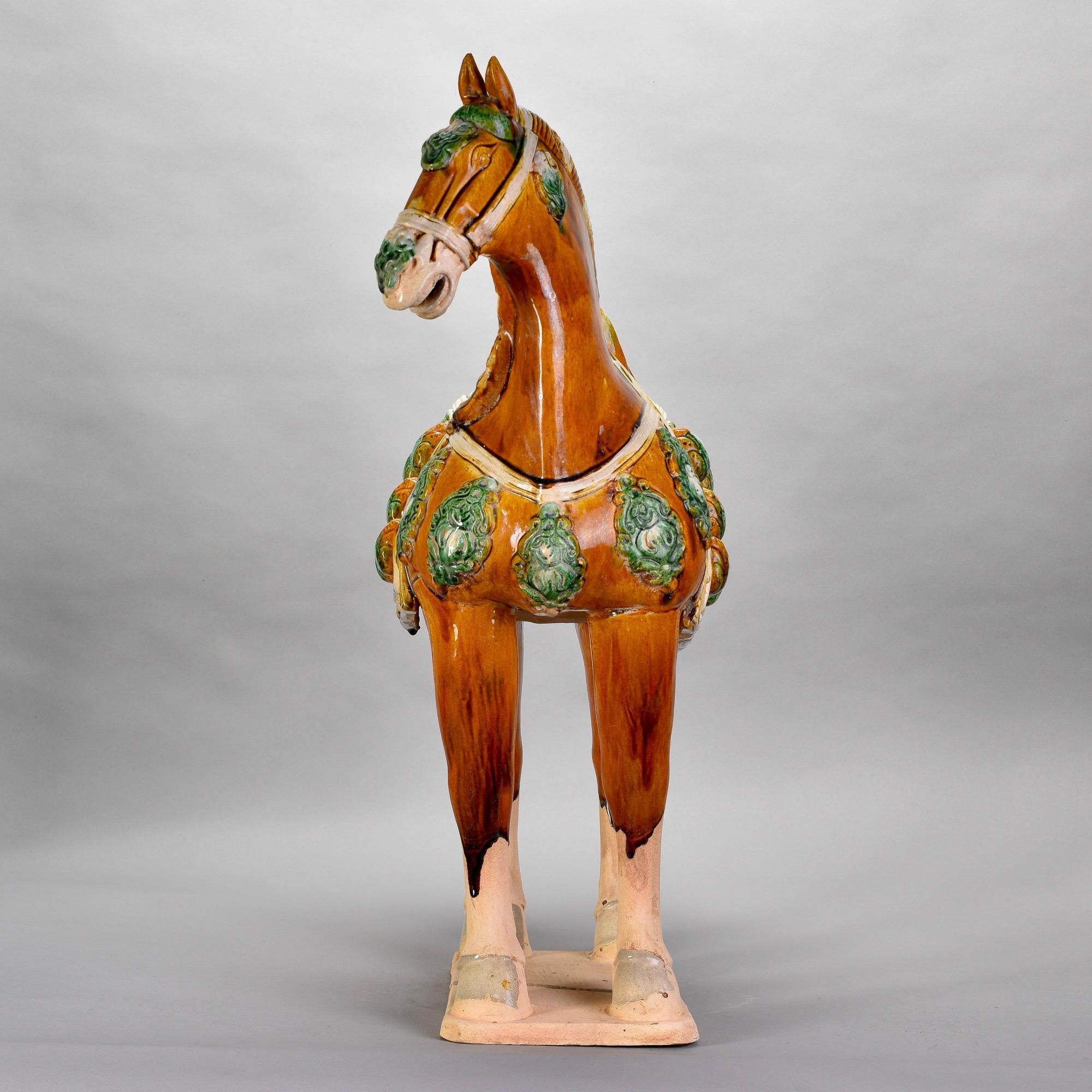 Large Chinese Ceramic Tang Horse For Sale 1