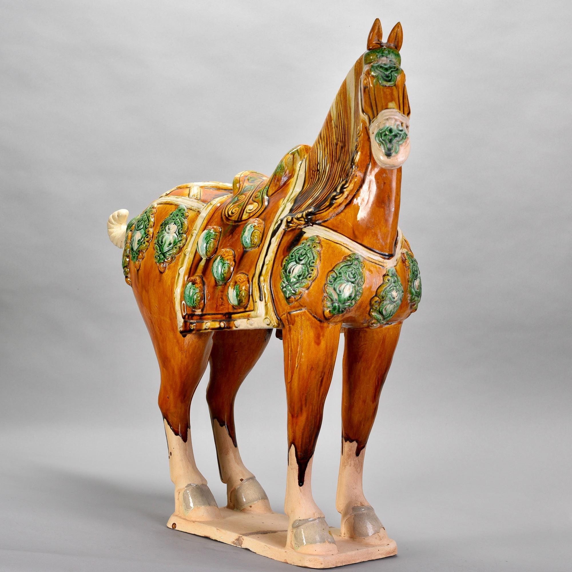 Large Chinese Ceramic Tang Horse For Sale 2