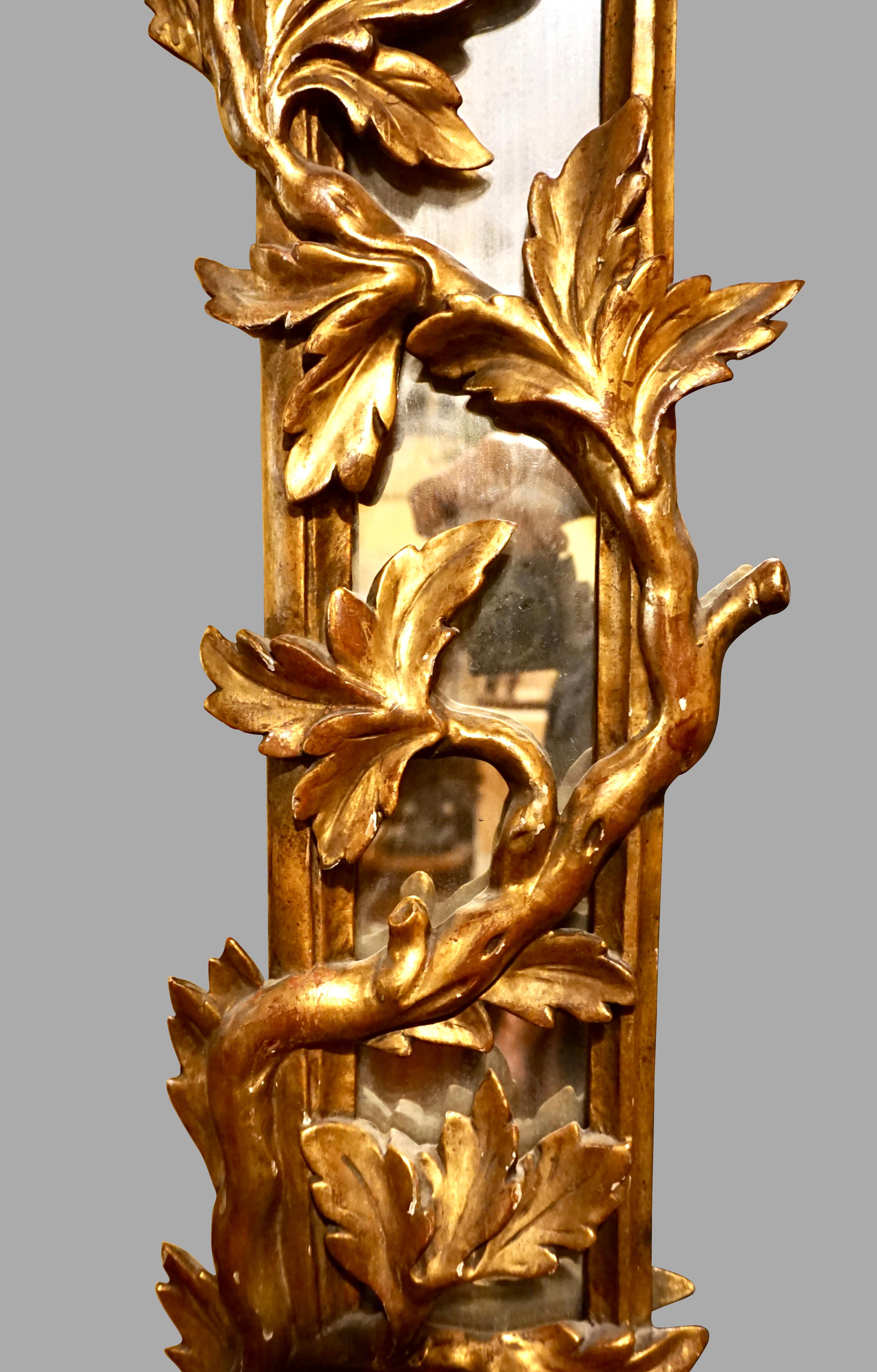  Large Chinese Chippendale Style Giltwood Mirror with Ho-Ho Bird Surround 1