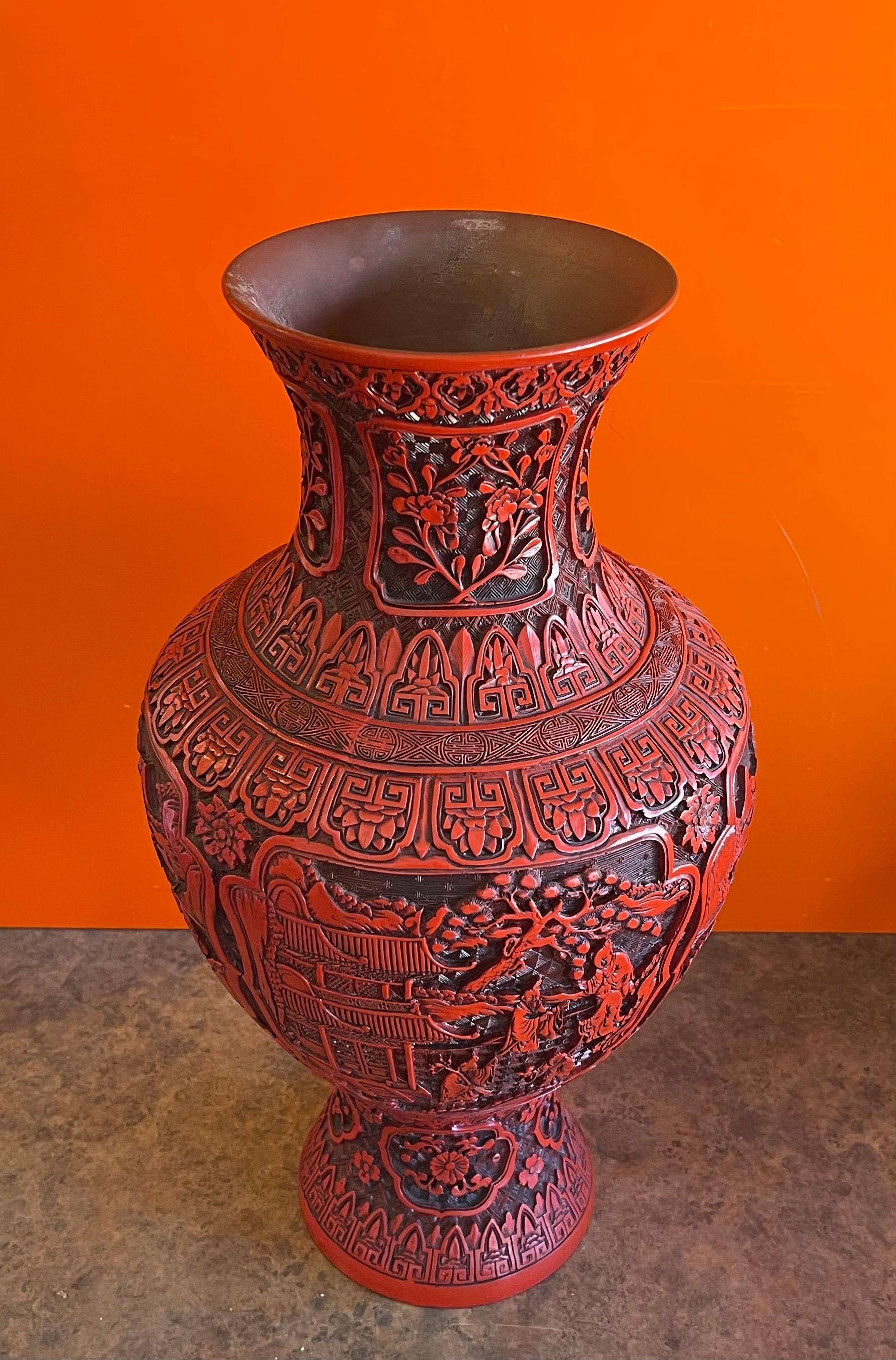 cinnabar vases for sale
