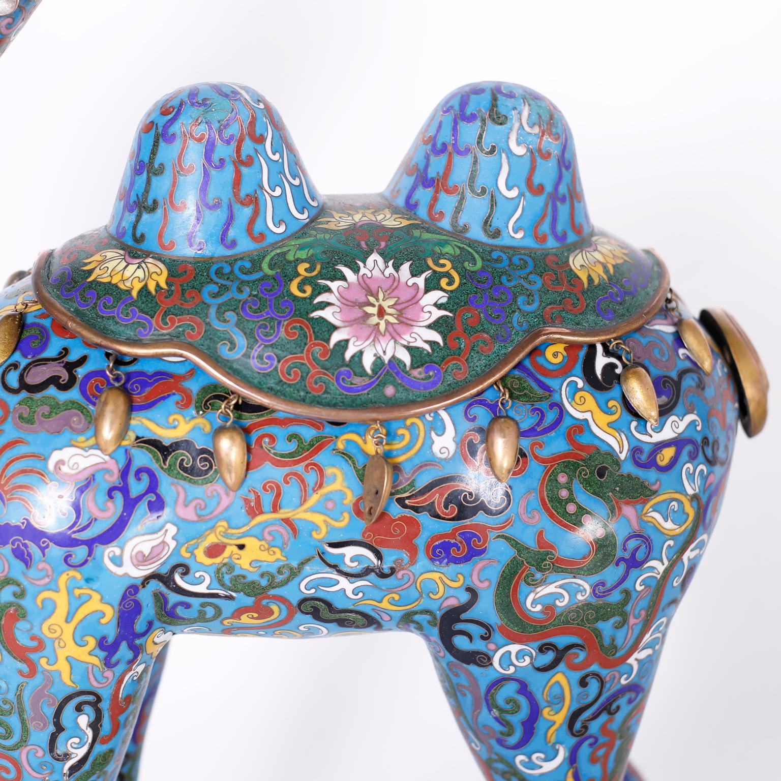 Chinese Export Large Chinese Cloisonne Camel