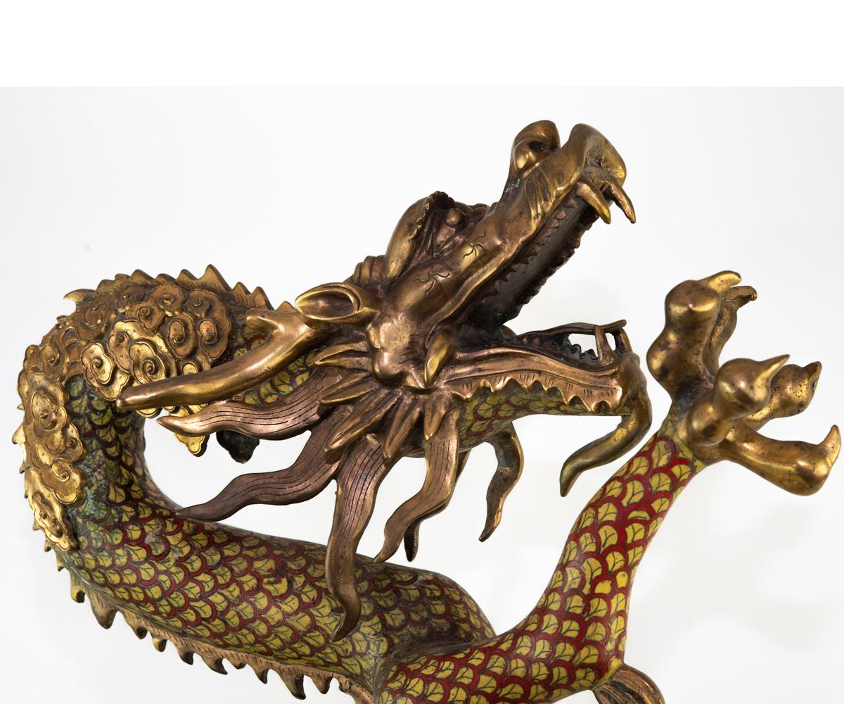 Large Chinese Cloisonné Dragon 2