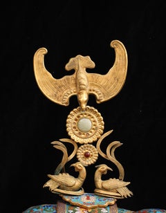 Large Chinese Cloisonné Enamel Incense Burner Modeled as a Caparisoned Elephant