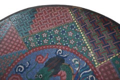 Large Chinese Cloisonné Enamel on brass Dish 19th Century