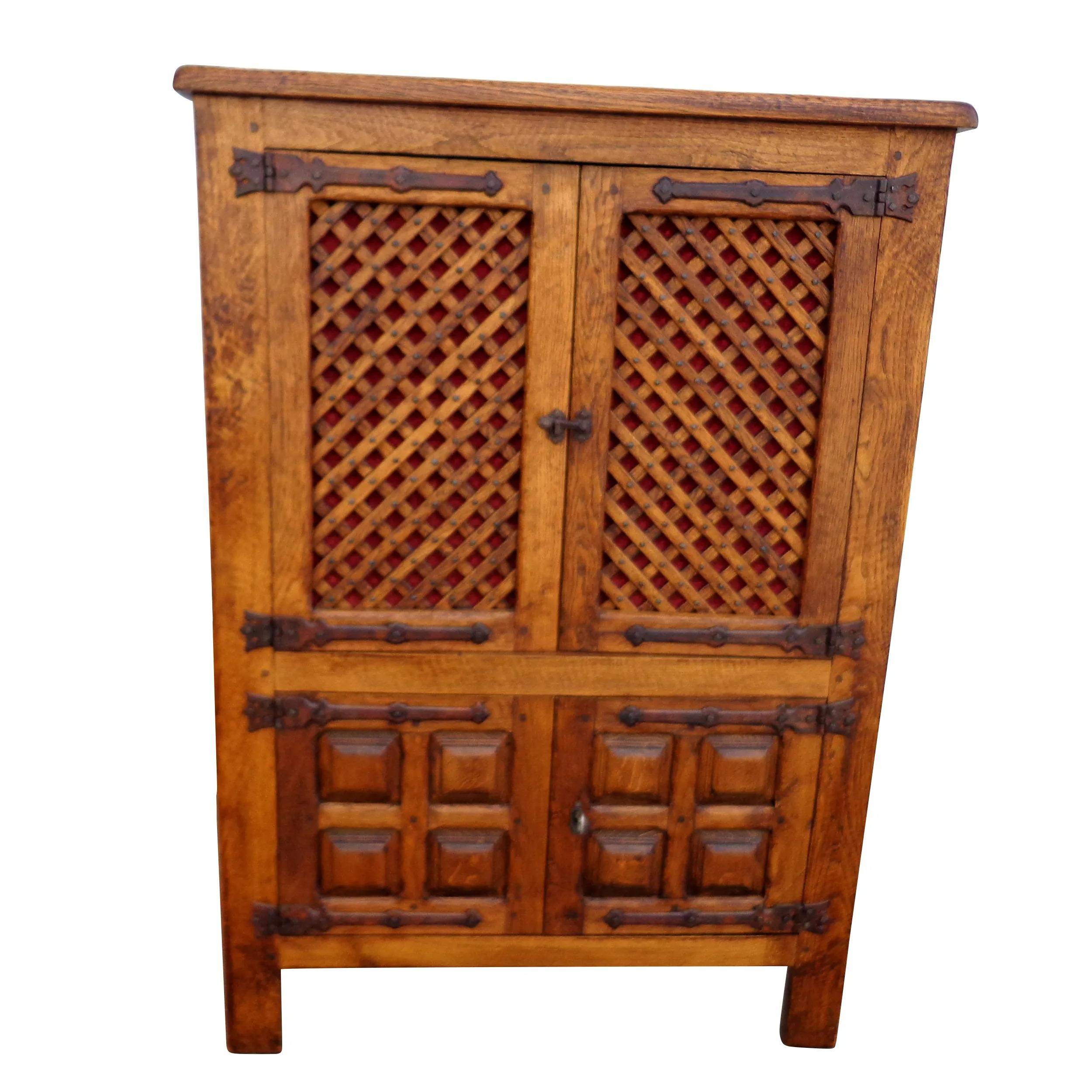 Large Chinese Country cabinet

Handsome solid elmwood cabinet, having lattice front cabinet doors and three shelves.