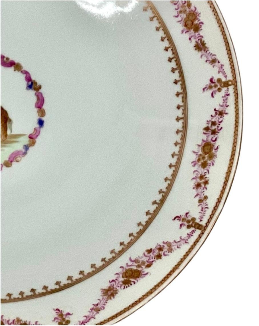 Large Chinese Export Famille Rose Porcelain Platter In Good Condition For Sale In Bradenton, FL