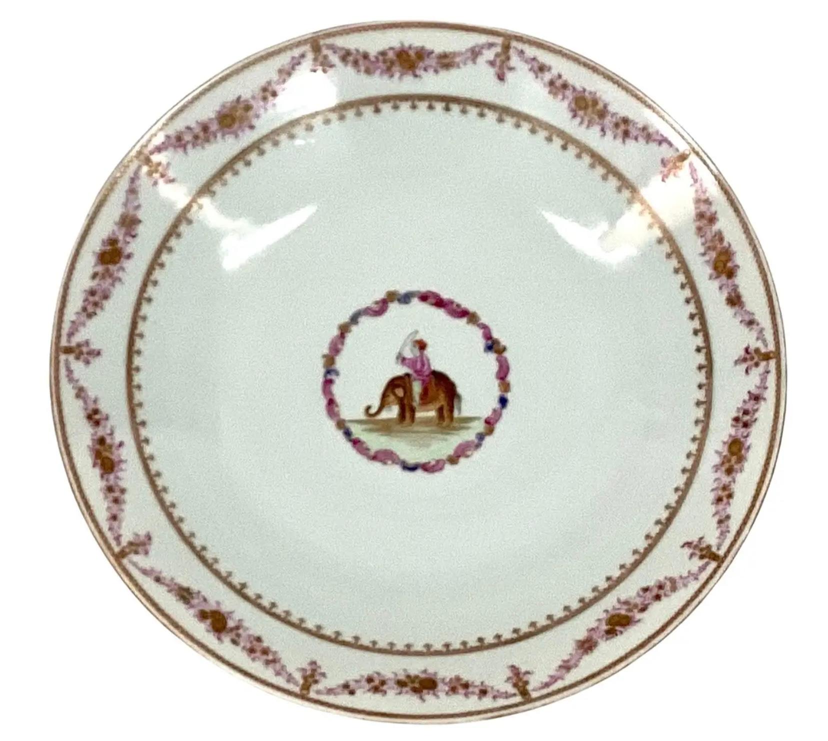 Large Chinese Export Famille Rose Porcelain Platter For Sale 2