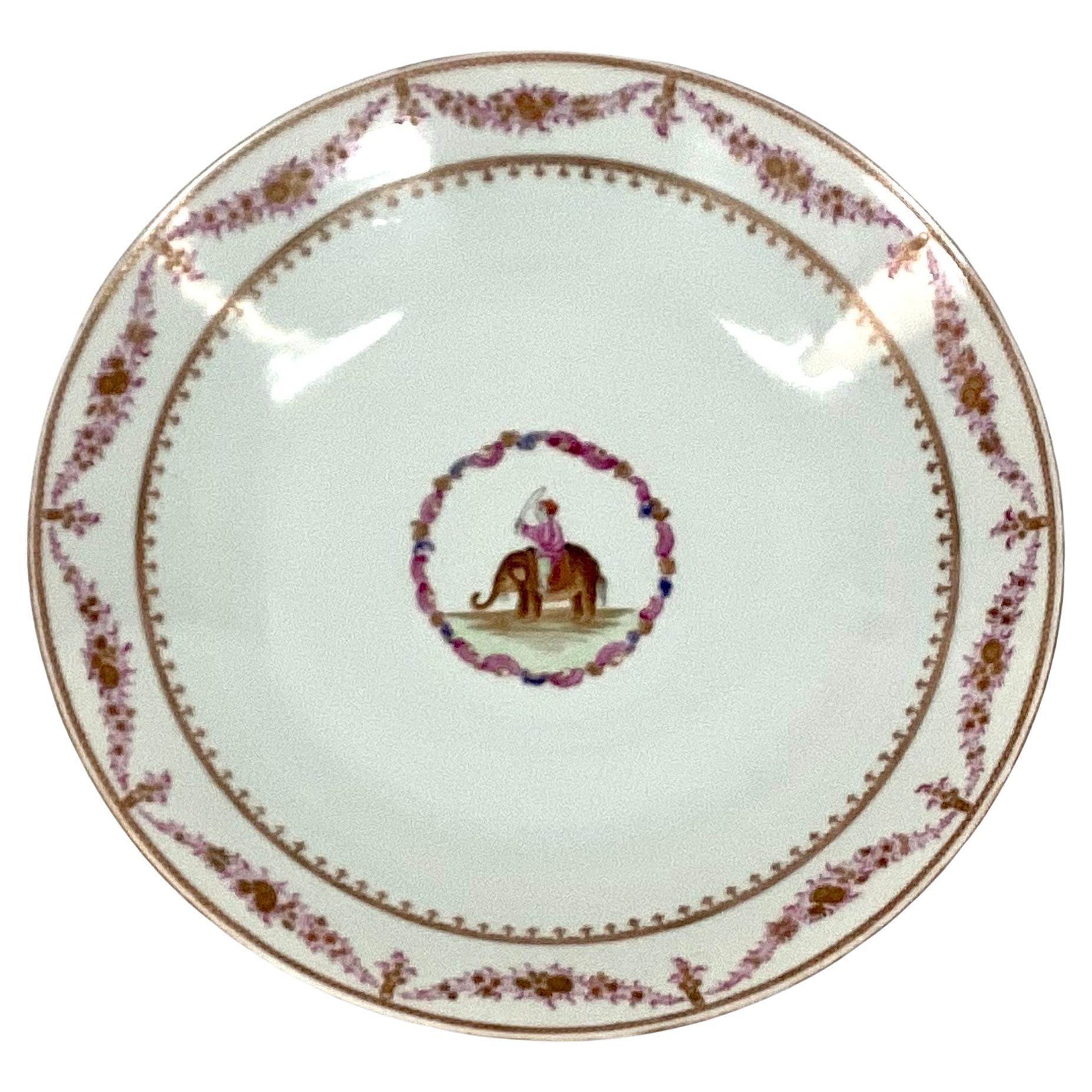 Large Chinese Export Famille Rose Porcelain Platter For Sale