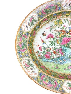 A Large Chinese Export Porcelain Canton Famille Rose Platter, ca. 1870