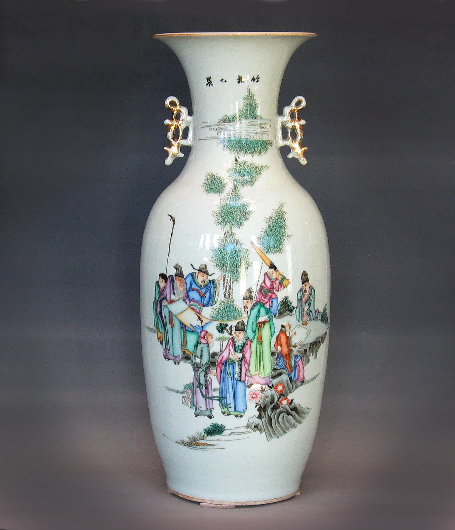 chinese tall vase