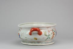 Large Chinese Footbad with Figural Court Scene, Late 20th Century