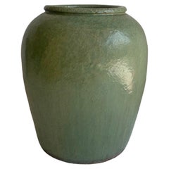 Chinese Green Glazed Celadon Pickling Jar c. 1950