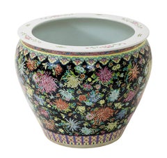 Large Chinese Handmade Ceramic Planter Pot Fish Basin