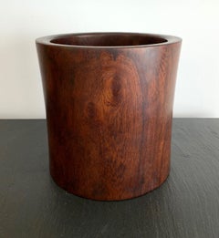 Large Chinese Huanghuali Wood Brush Pen Holder