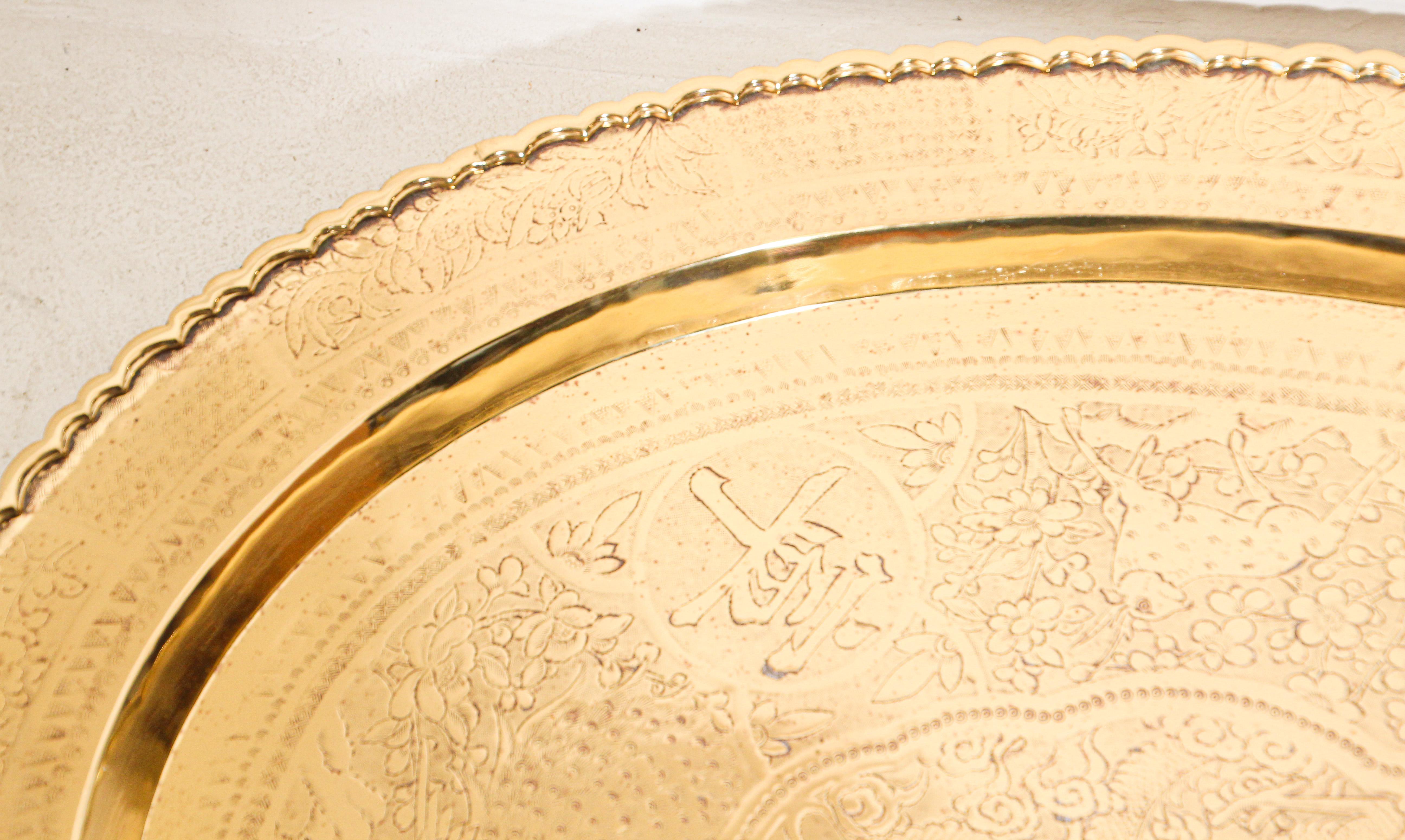 decorative brass tray