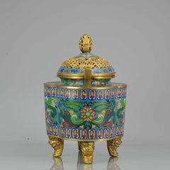 Large Chinese Incense Burner Bronze or Copper Straits SE Asia, 20th Century