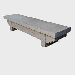 Custom Large Chinese Limestone Doon Bench