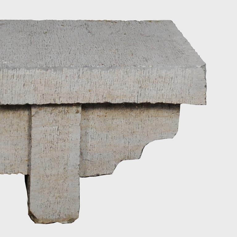Minimaliste Grand banc Doon en calcaire chinois personnalisé en vente